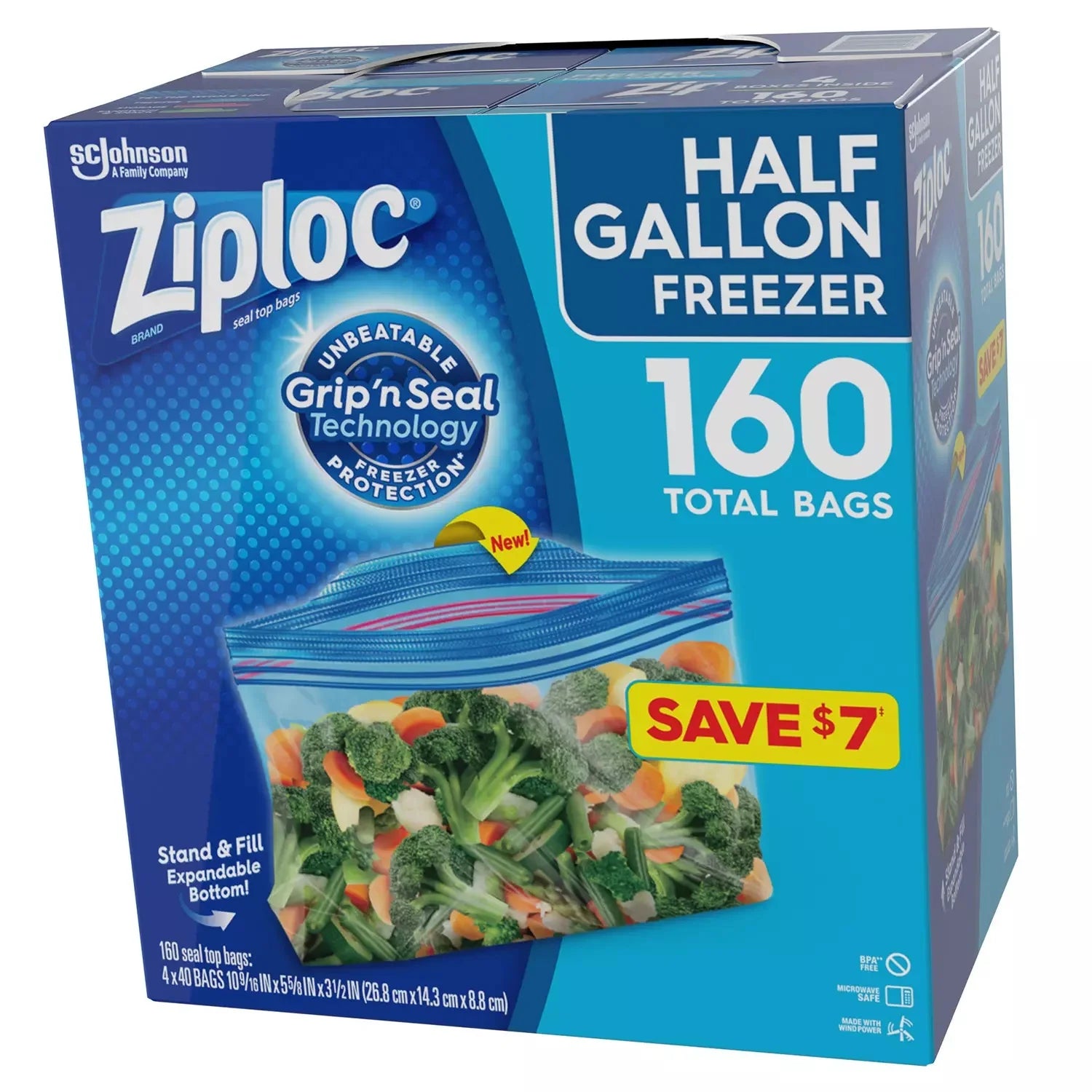 Half Gallon Freezer Bags (160 ct.) M3190