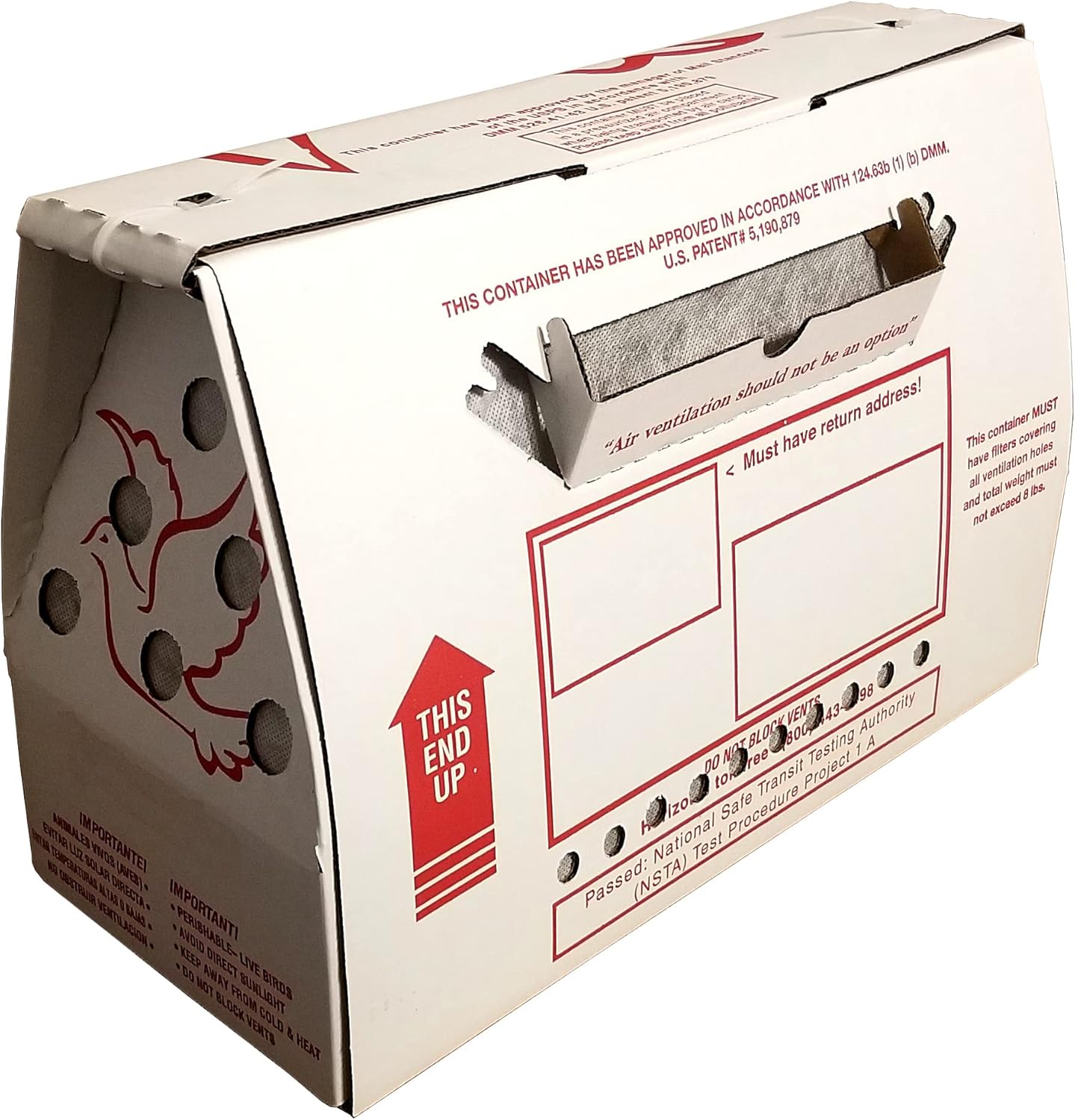 Vented Chicken Shipping Boxes (4 Pack) P1262