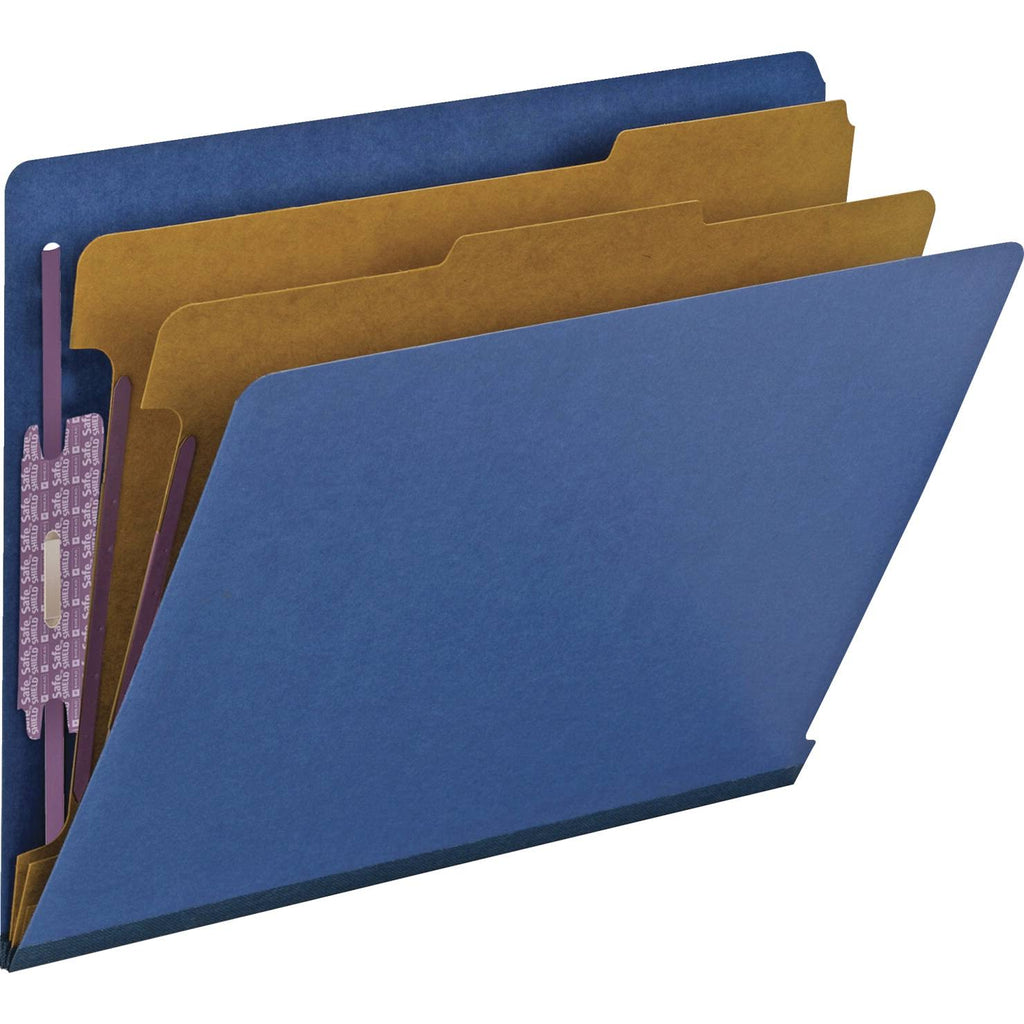 Dark Blue End Tab Pressboard Classification Folders F714499