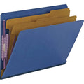 Dark Blue End Tab Pressboard Classification Folders F714499