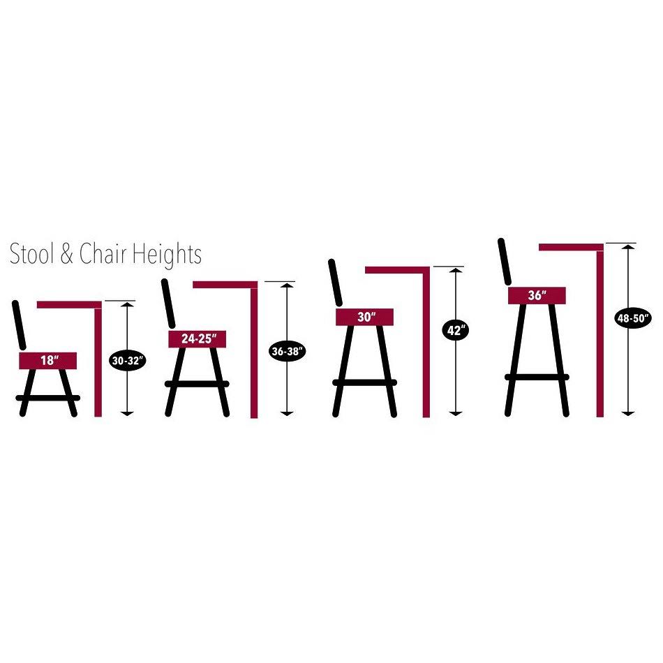 36x22 Black Wrinkle Swivel Bar Stool G14310