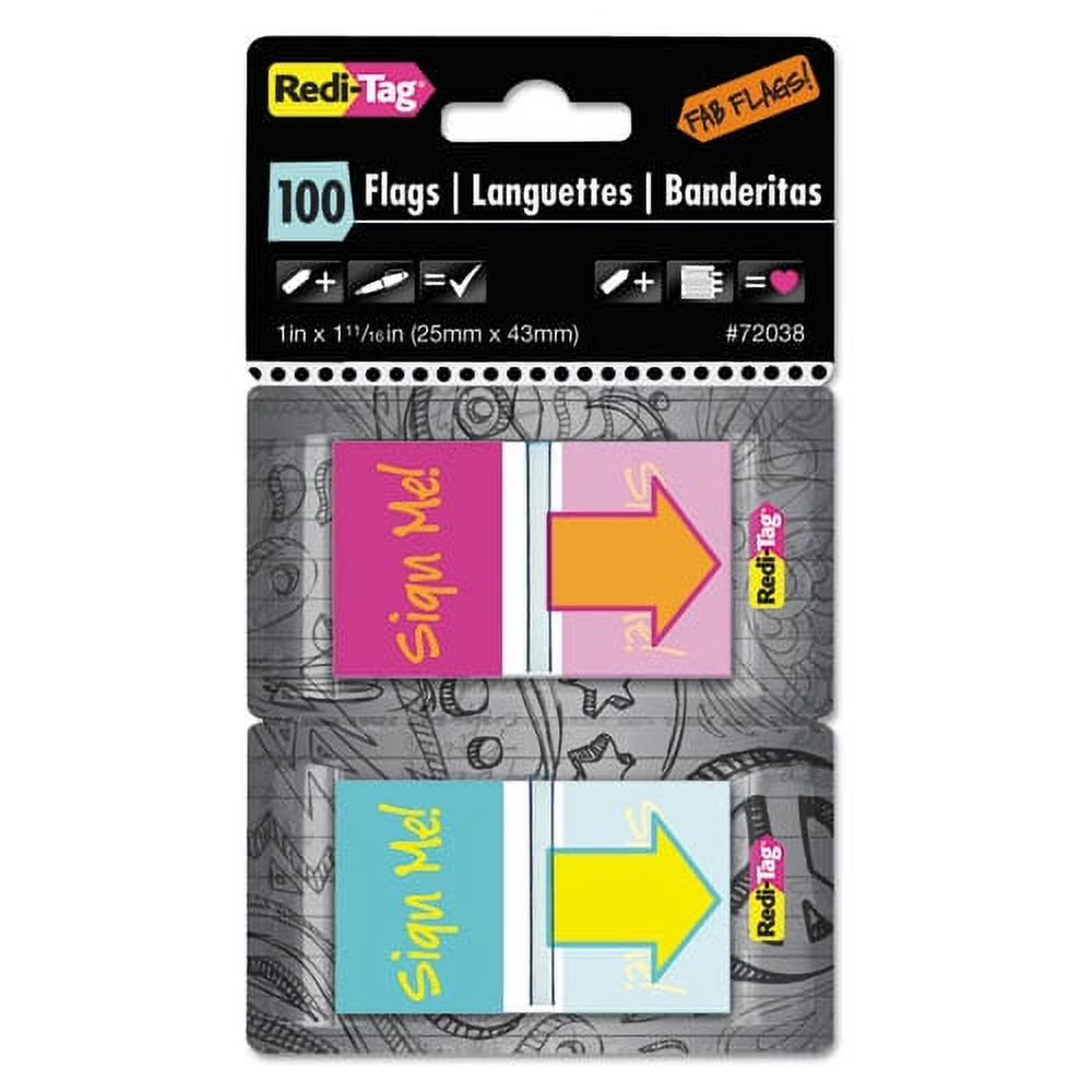 Pop-Up Page Flags with Dispenser Z168515