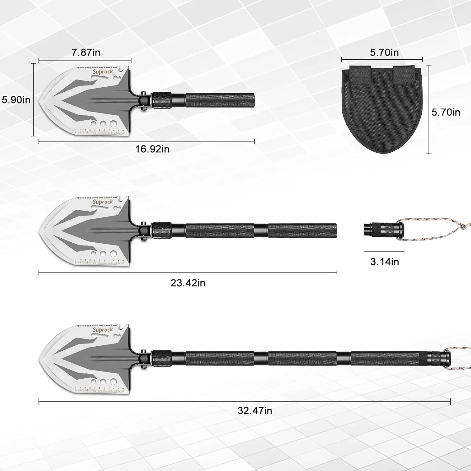 High Carbon Steel Tactical Shovel Z657