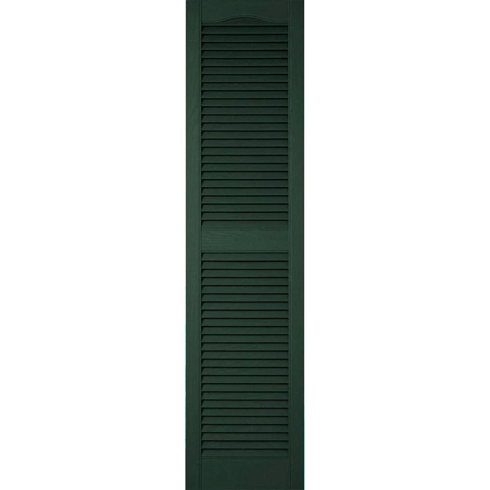 Custom Cathedral Top Center Mullion Open Louver Shutters Z726