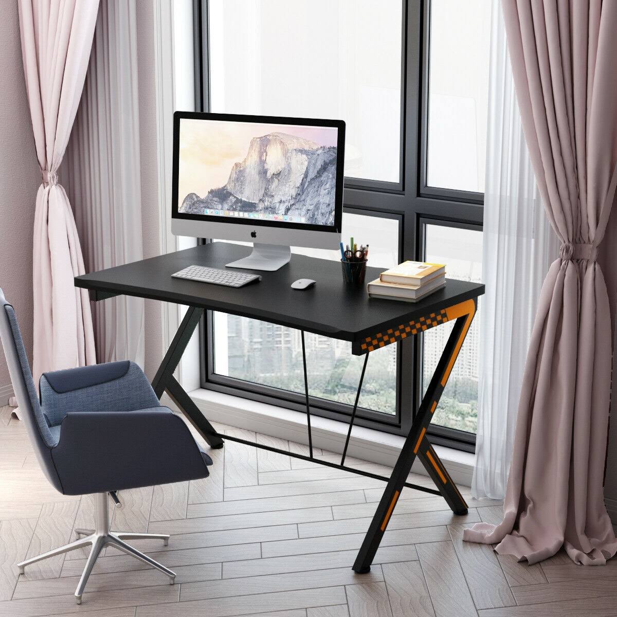 Black Ergonomic Gaming Desk O7302