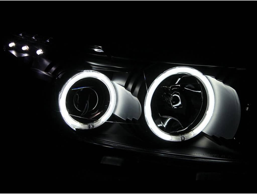 Projector Headlights with Halo Black Q966