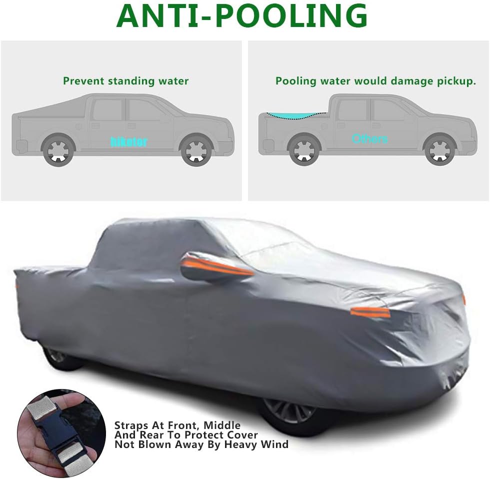 Windproof All Weather 2 Door Jeep Wrangler Cover with Windproof Ribbon Pack of 2 A614596