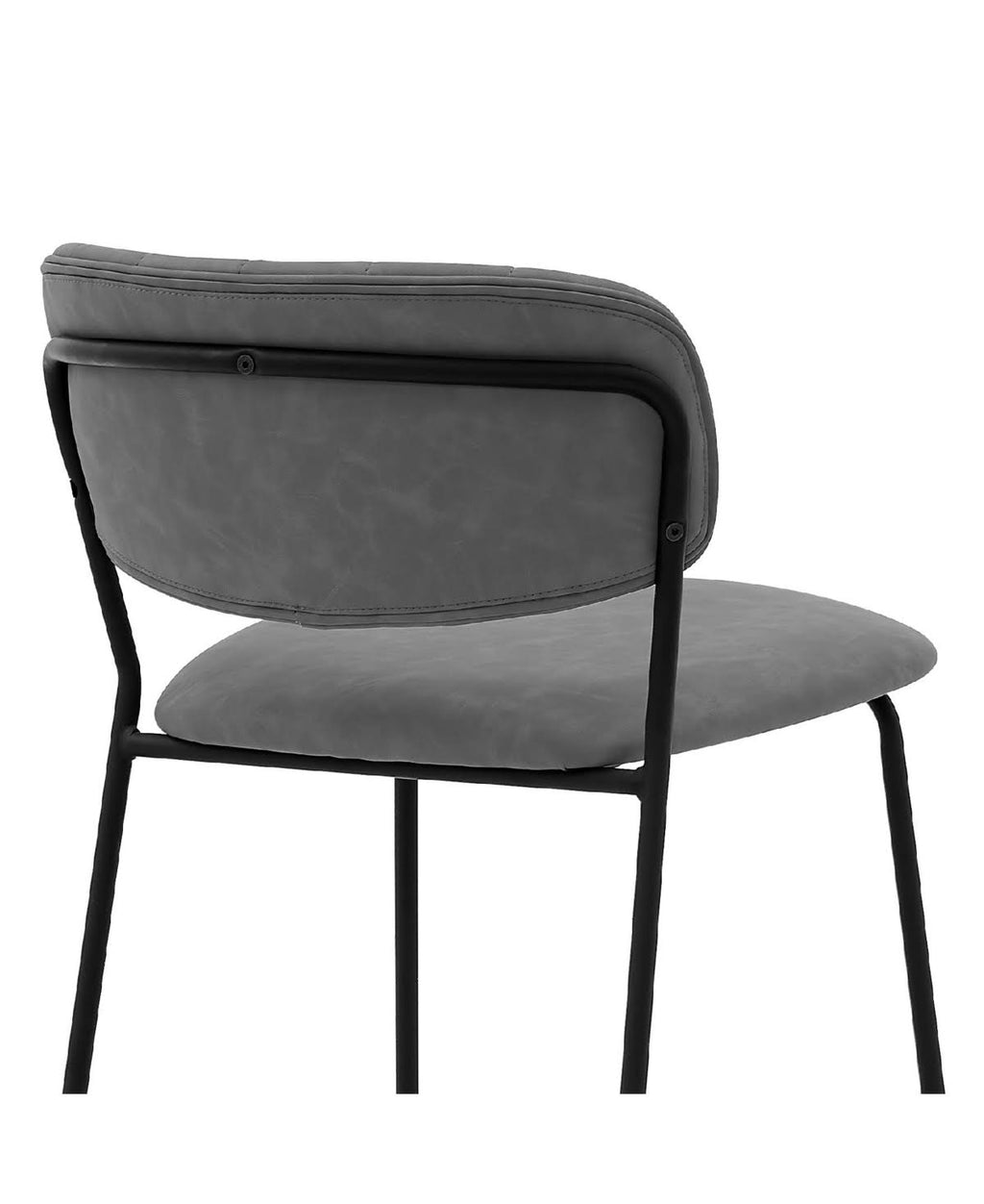Faux Leather and Metal Counter Height Bar Stool Z235998
