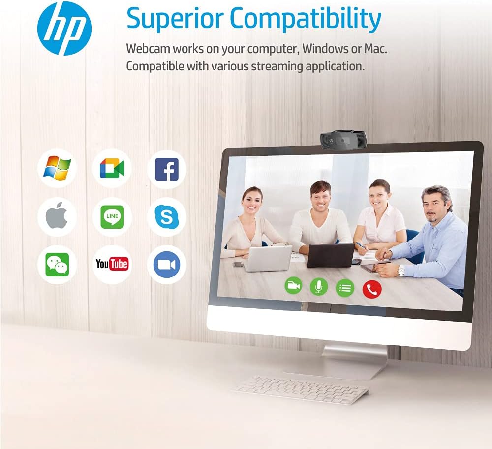 720P HD Webcam with Built-in Microphone Q304877