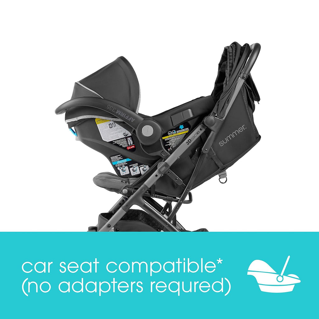 Compact Fold Stroller with One-Hand Fold and Reclining Seat E714