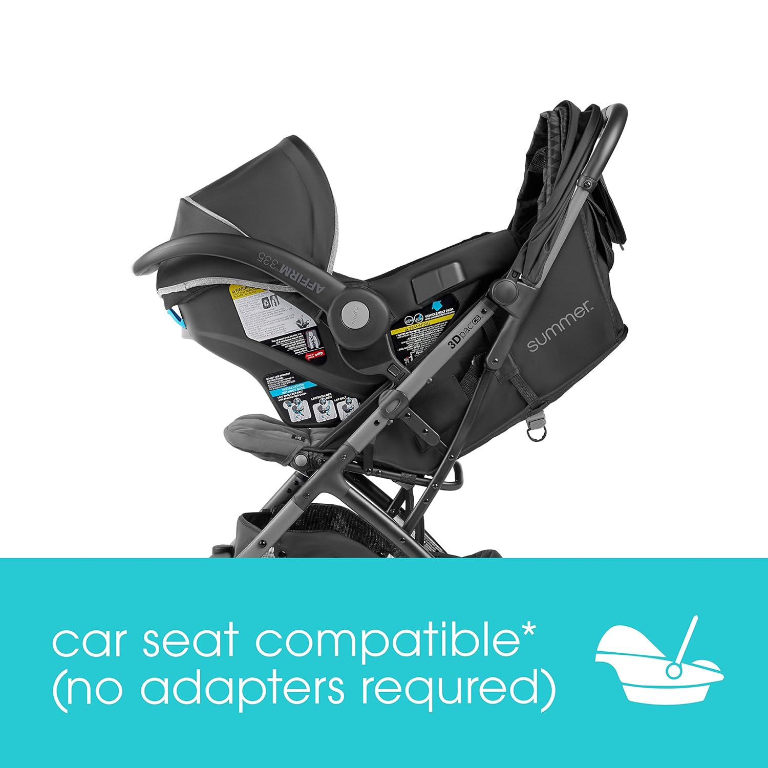 Compact Fold Stroller with One-Hand Fold and Reclining Seat E714