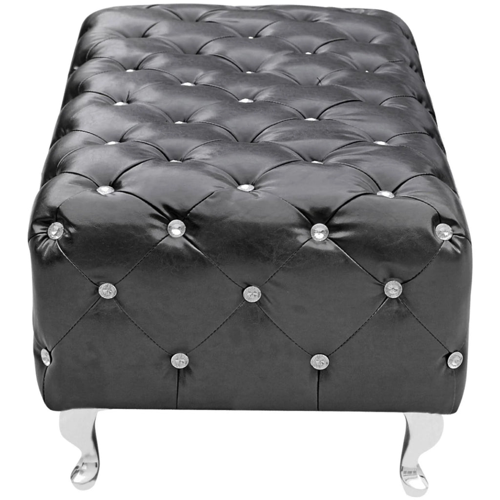 Tufted Bench - Black W370802
