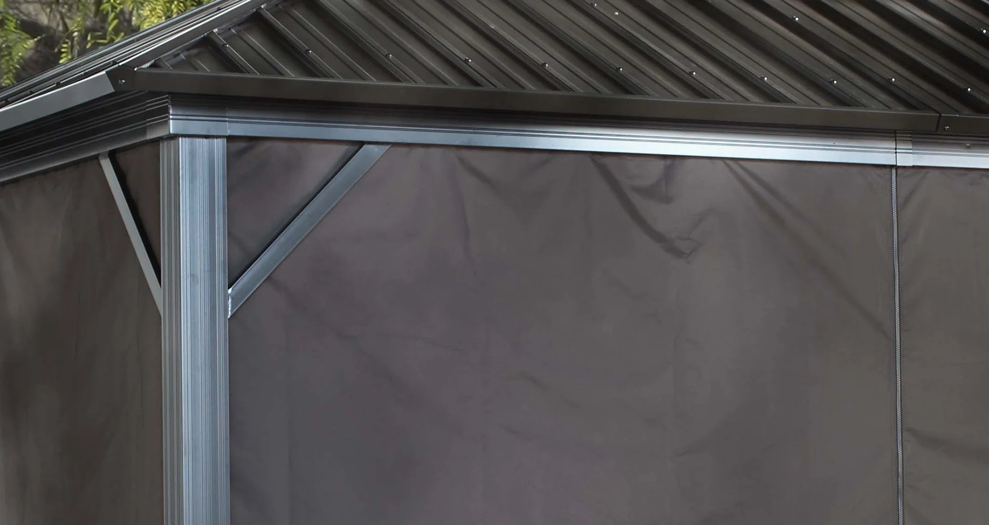 10 x 10 ft. Brown Polyester Curtains B76114