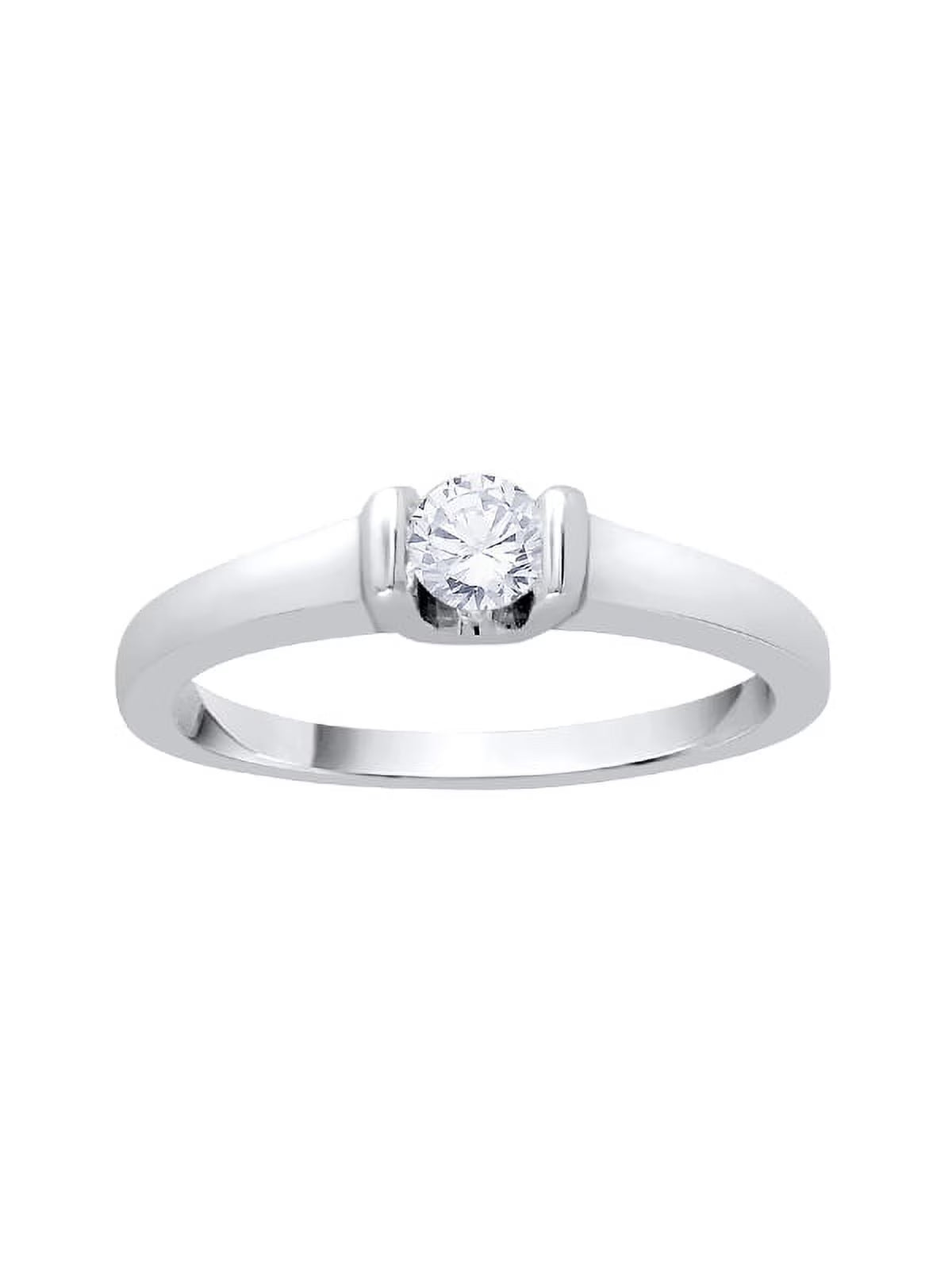 10K Gold Diamond Solitaire Engagement Ring R4772