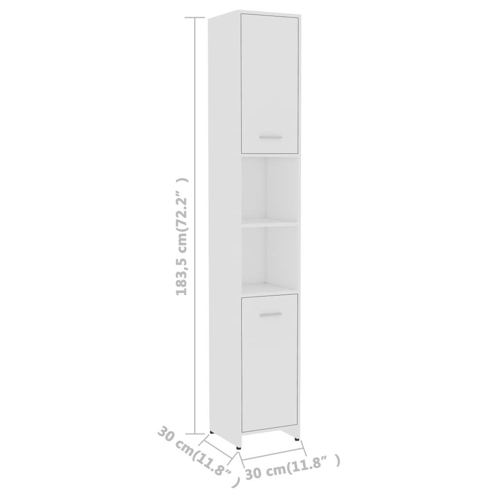 Gray Chipboard Bathroom Cabinet Z776
