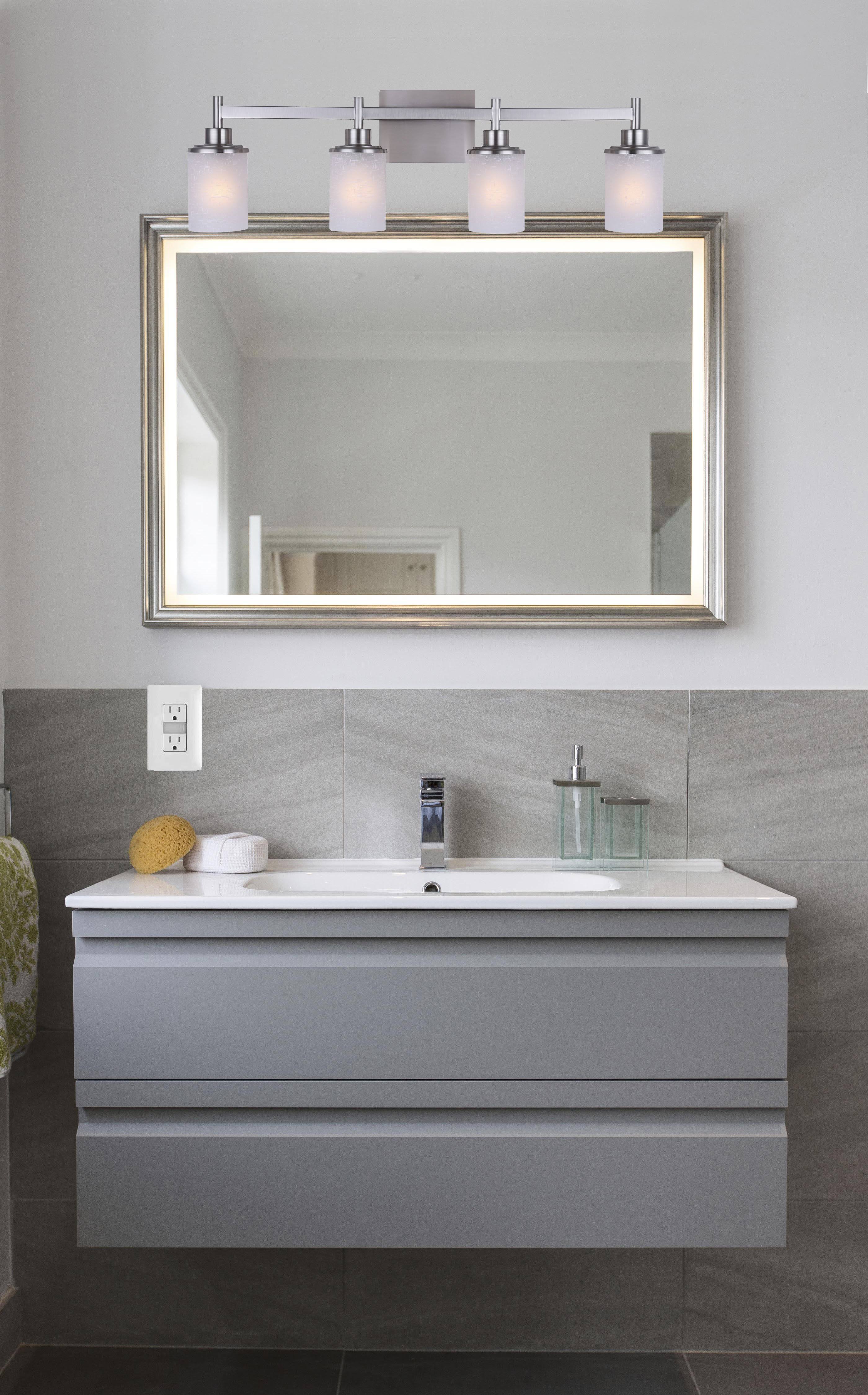 4-Light Bath Vanity Brushed Nickel N9117
