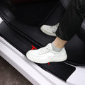 Carbon Fibre Vinyl Car Door Sill Protector Decal Sticker 4PCS White E312686