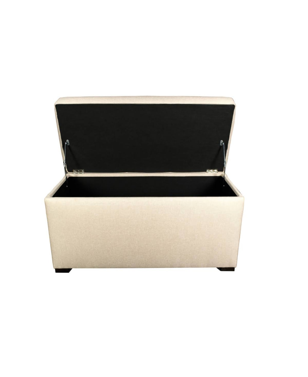 Light Tan Tufted Storage Trunk Bench D613