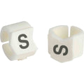 Black on White Clip Sleeve Wire Markers U123