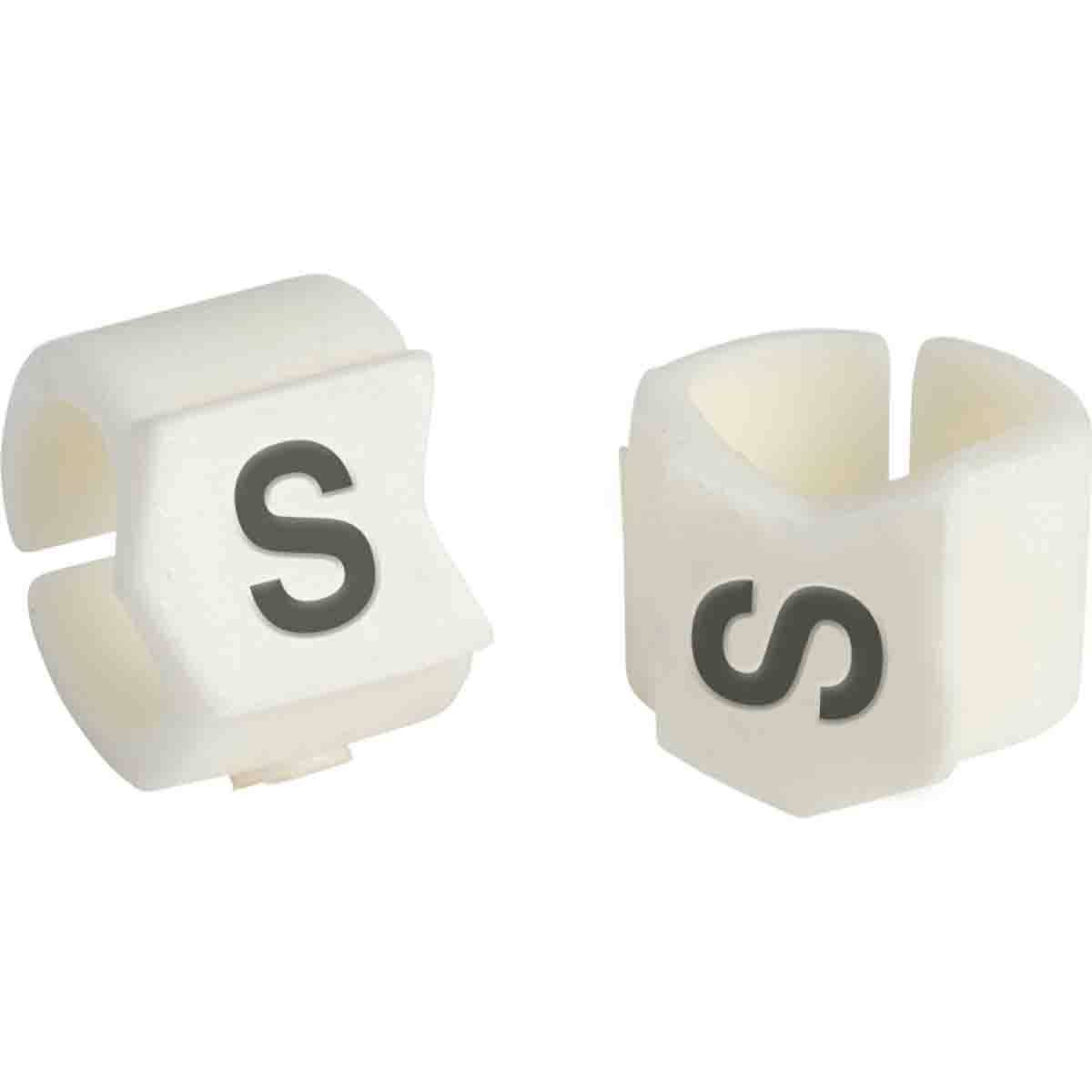 Black on White Clip Sleeve Wire Markers U123