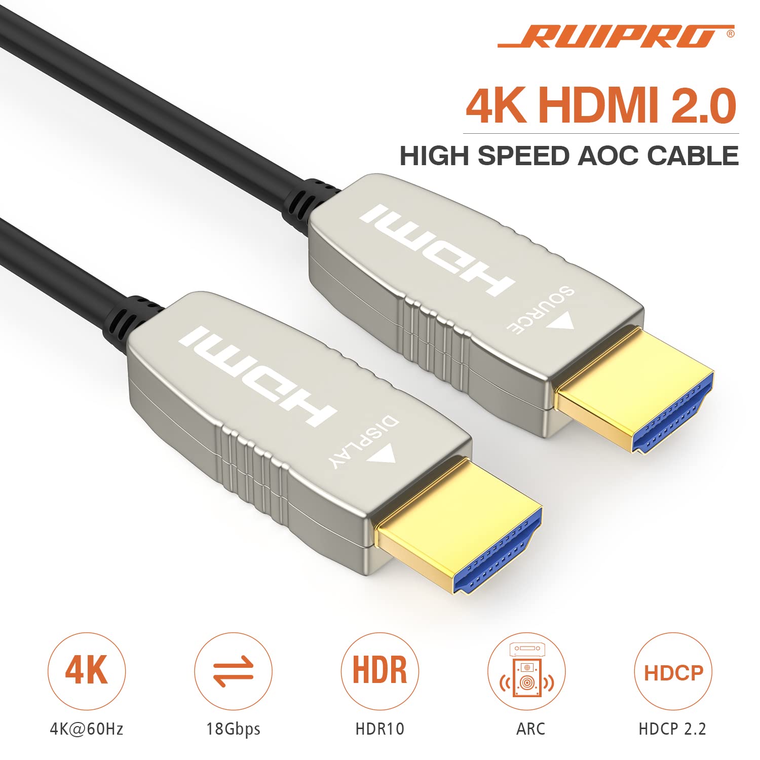 HDMI 2.0b Optic Cable 50 feet E406