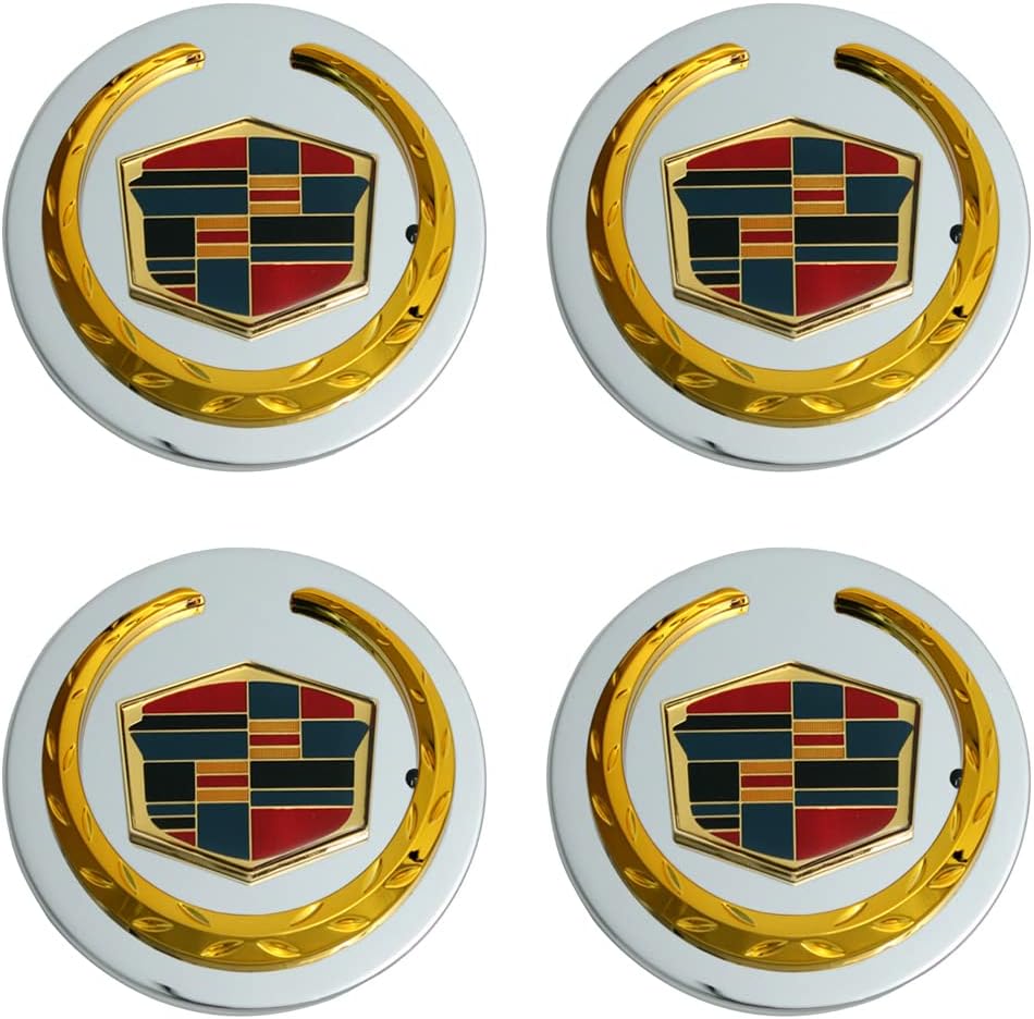 2 9/16 Gold Wheel Center Caps Pack of 4 N8332