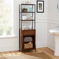 Espresso Storage Linen Cabinet Q520