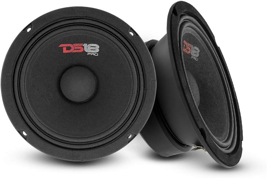 6.5" Midrange Sealed Back Car Door Speakers, 380W Max, 90W RMS, 8 Ohms, Pack of 2 E67530