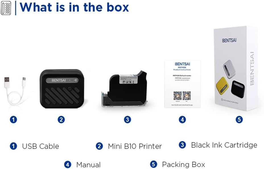 Mini Handheld WiFi Printer with iOS/Android APP (White) I518871