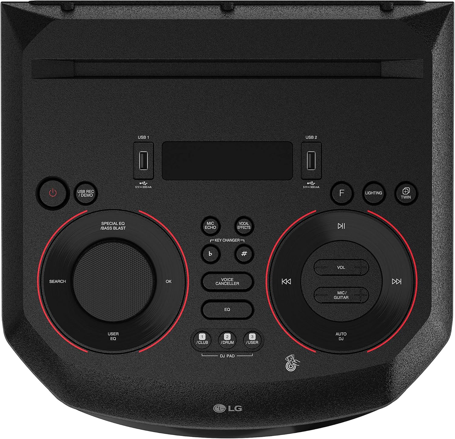 Bluetooth Audio System with LED Party Lighting and Karaoke Z534408