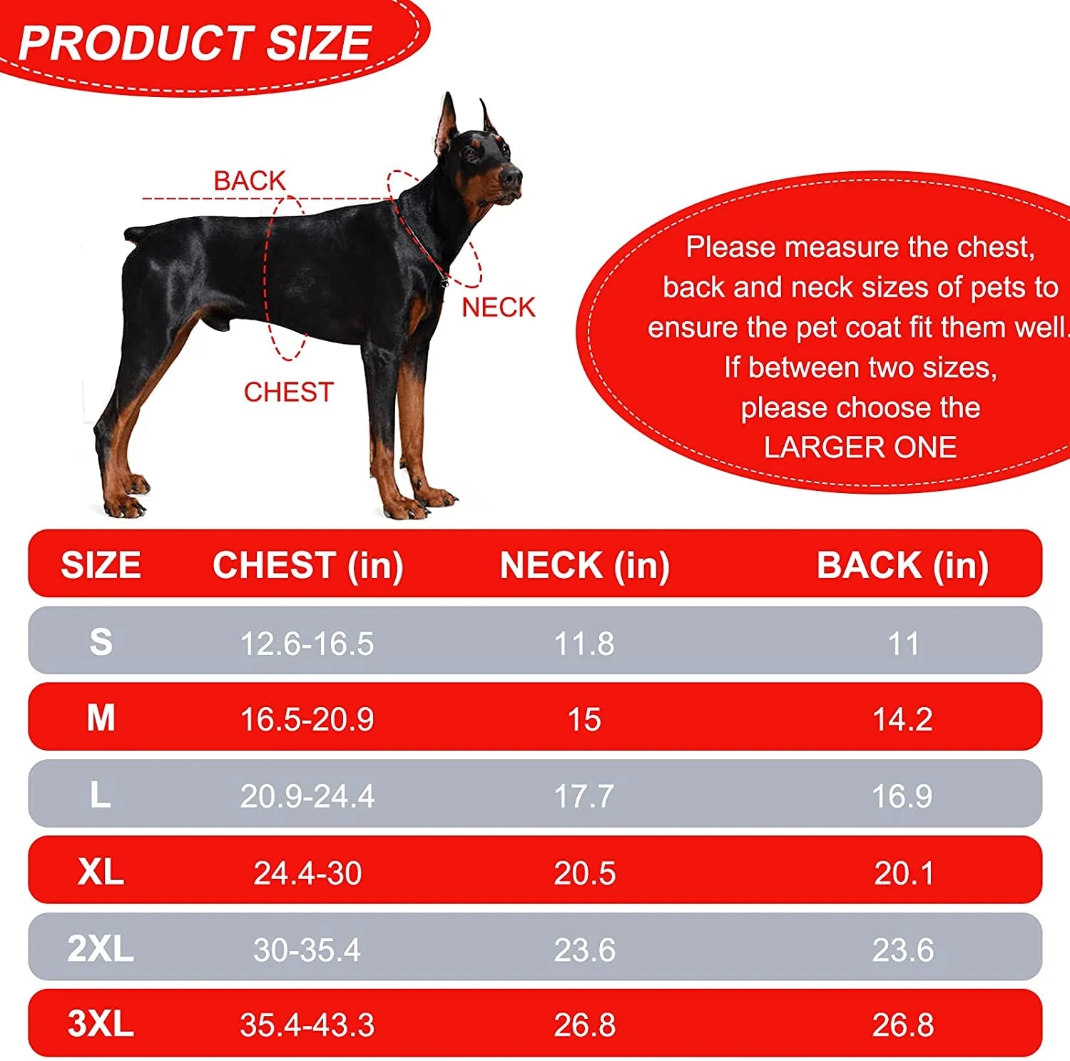 Reflective Adjustable Dog Winter Coat with Fleece F530700