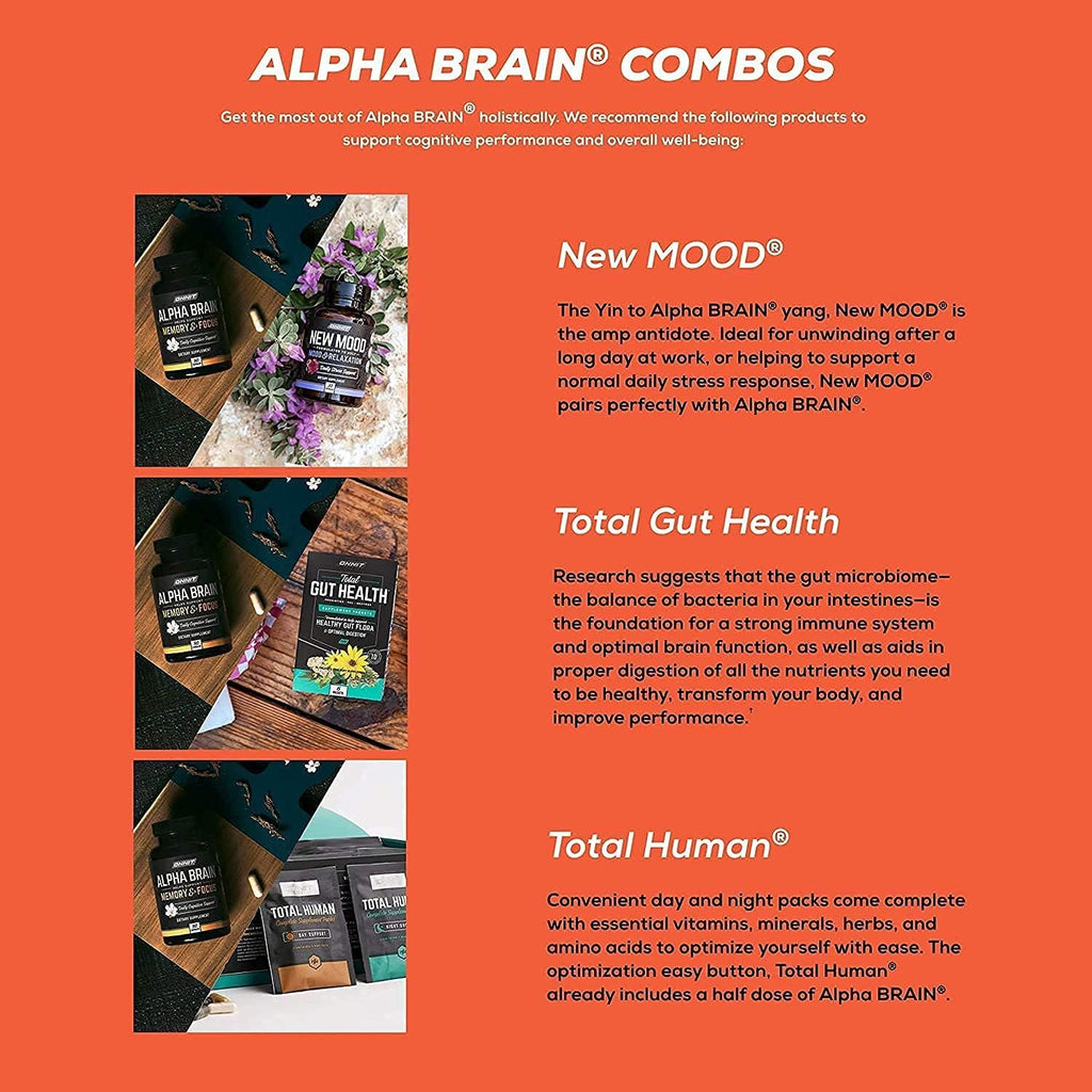 Alpha Brain Nootropic Brain Supplement Pack of 2 P706291