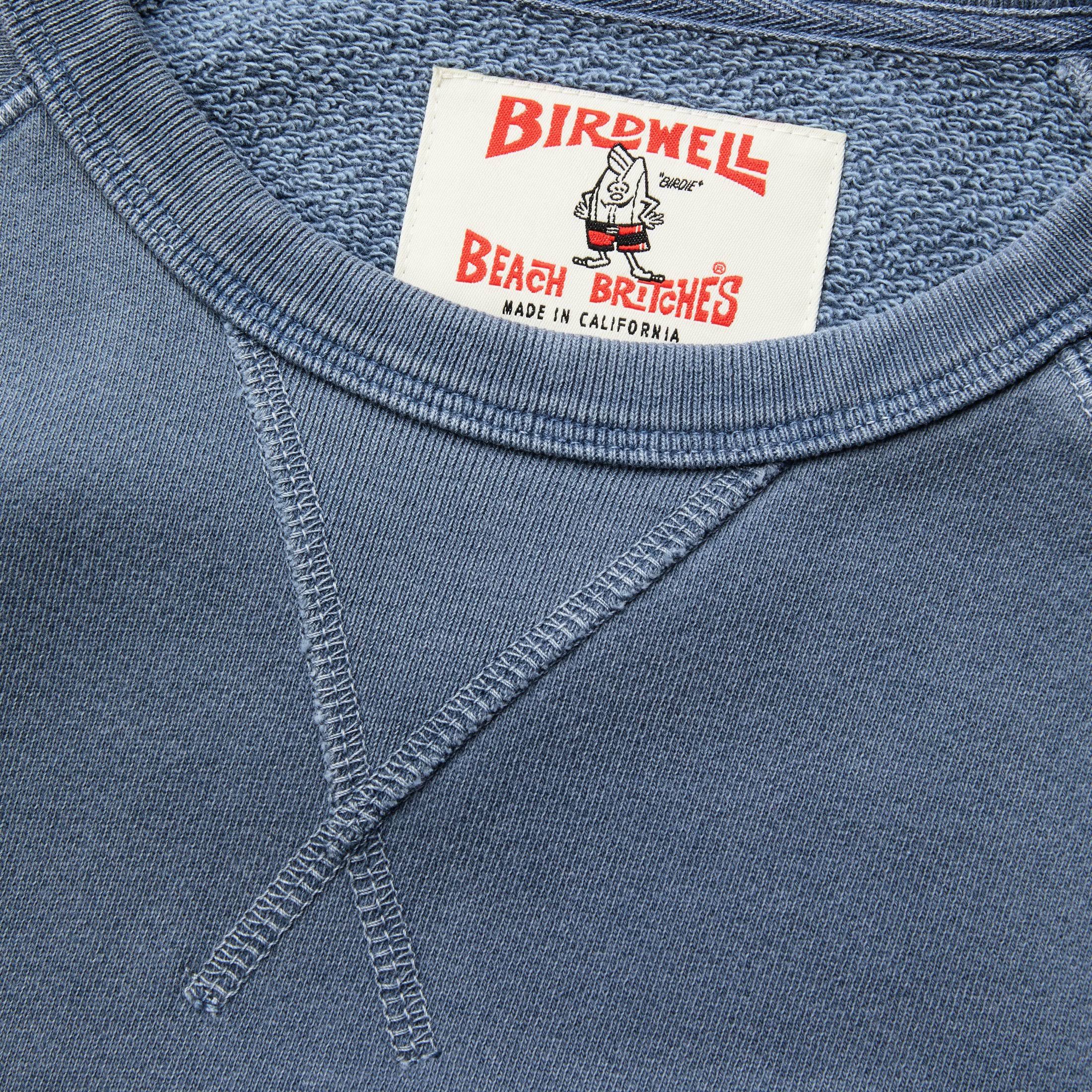 Indigo Garment Dyed Raglan Crew O141278