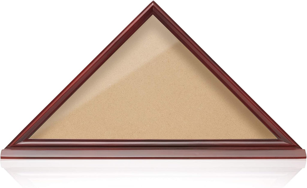 Solid Wood Cherry Finish American Flag Display Case C259648