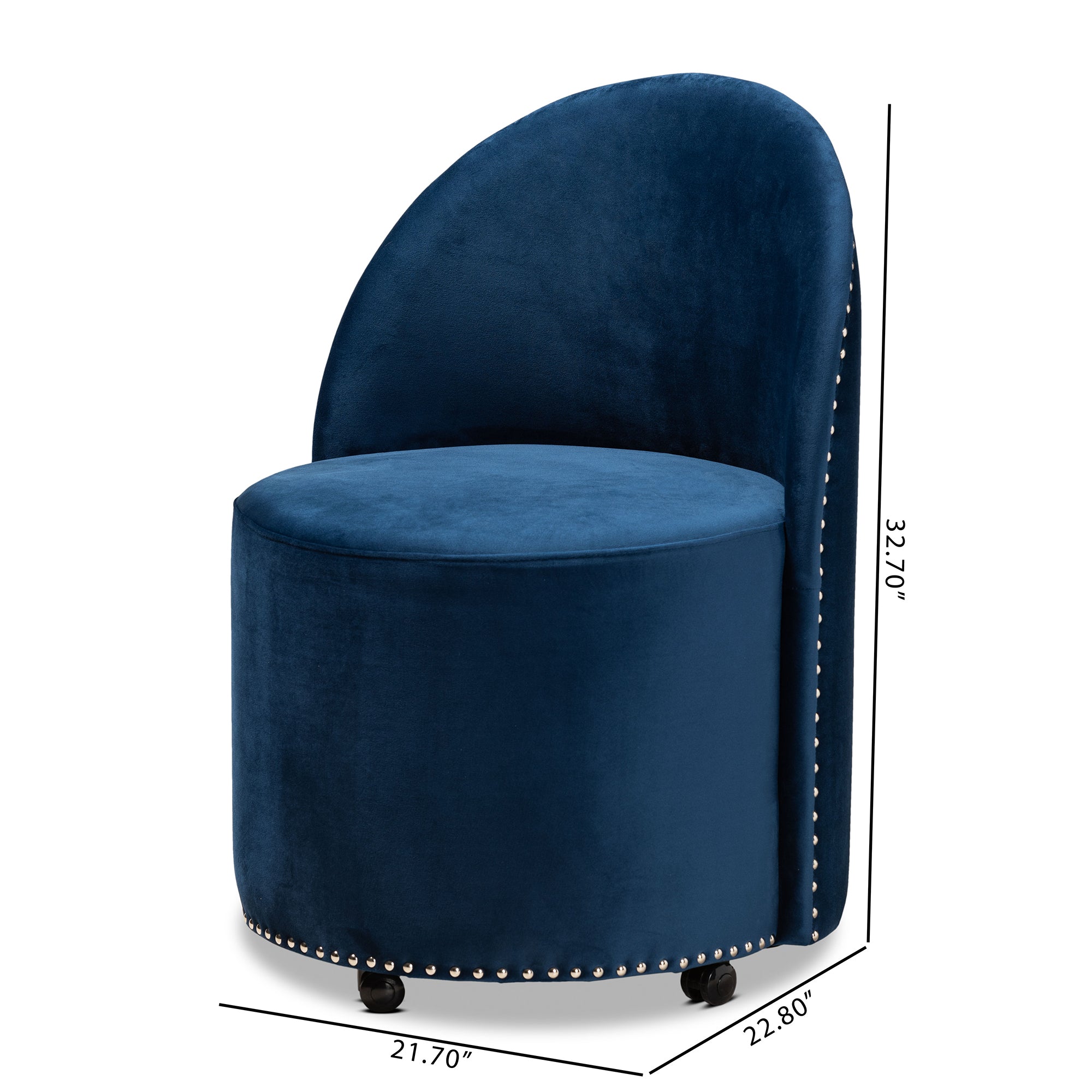 Navy Blue Bucket Chair E472399