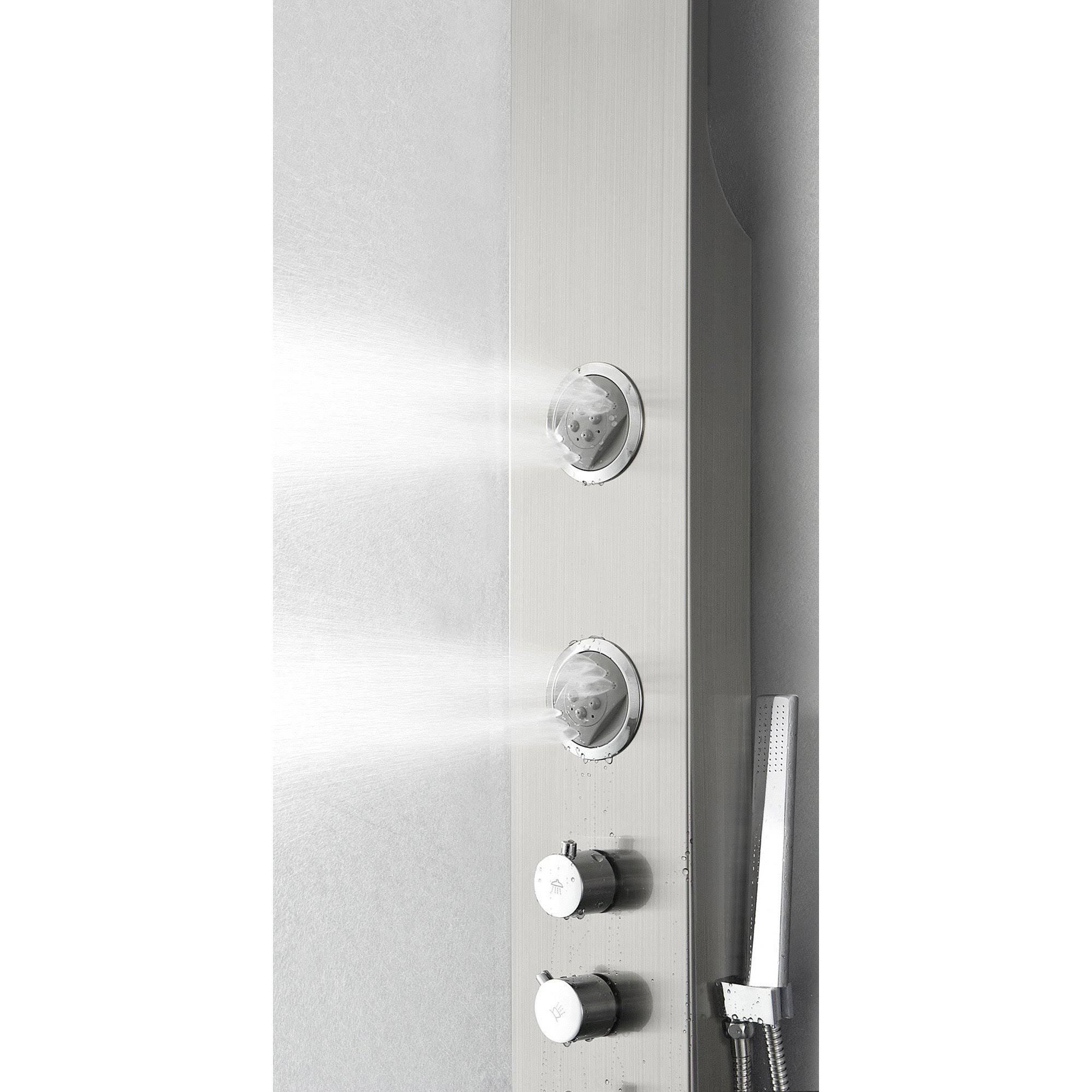 Stainless Steel Thermostatic Shower Massage Panel U612
