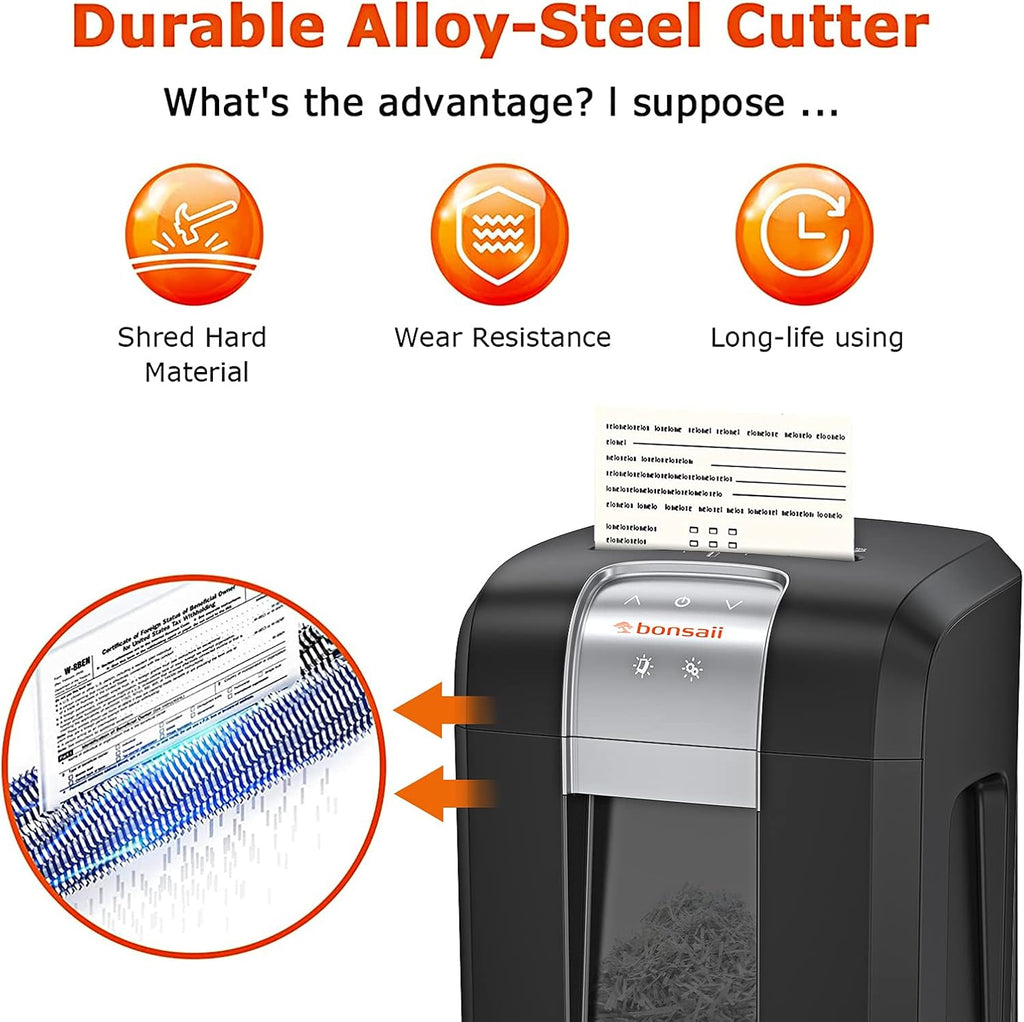 18 Sheet Cross-Cut Paper Shredder with Jam Proof System, Black Q305